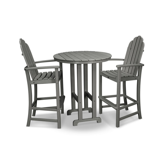 Trex Outdoor Furniture Cape Cod 3-Piece Round Bar Set