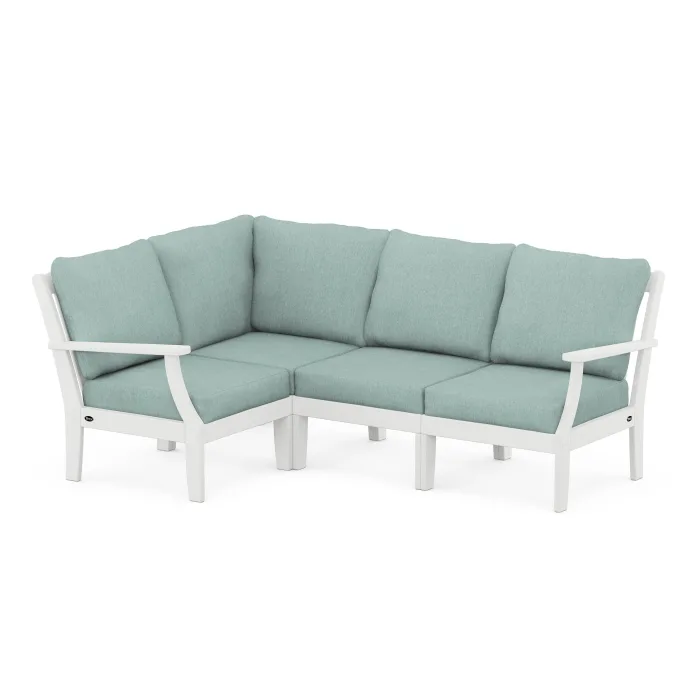 POLYWOOD Yacht Club Modular 4-Piece Deep Seating Set