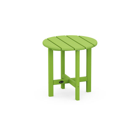 Cape Cod Round 18" Side Table in Lime