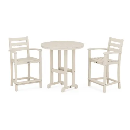 Trex Outdoor Furniture Monterey Bay 3-Piece Arm Chair Counter Set