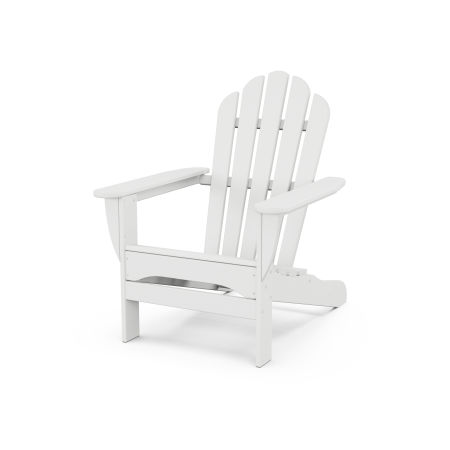 POLYWOOD Monterey Bay Adirondack Chair in Classic White