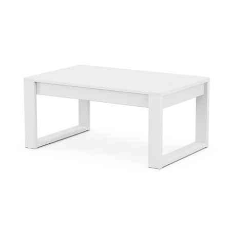 POLYWOOD Eastport Coffee Table in Classic White