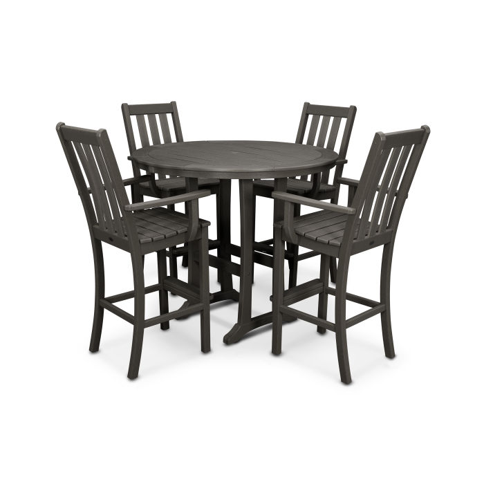 Vineyard 5-Piece Bar Set in Vintage Finish