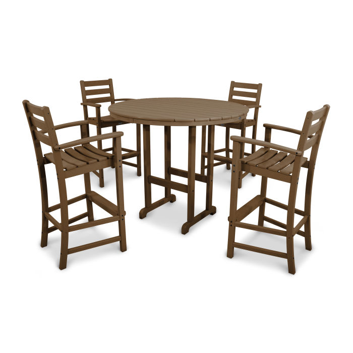 Trex Outdoor Furniture Monterey Bay 5-Piece Round Bar Set