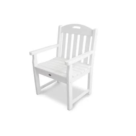 Trex Outdoor Furniture Yacht Club Garden Arm Chair in Classic White