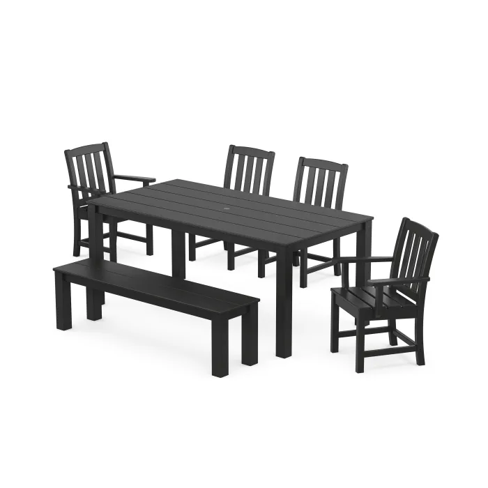 POLYWOOD Cape Cod 6-Piece Parsons Dining Set with Bench