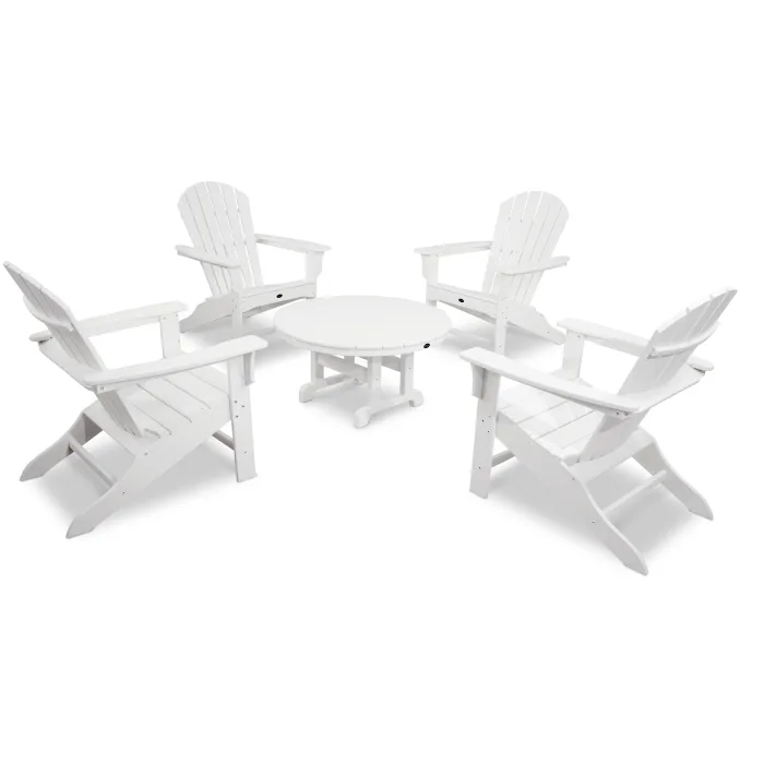 Trex Outdoor Furniture Yacht Club Shellback 5-Piece Adirondack Conversation Group