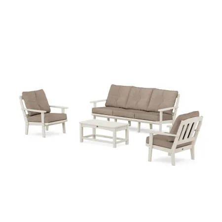 Trex Outdoor Furniture Cape Cod 4-Piece Deep Seating Set with Sofa