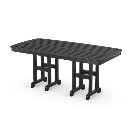 Trex Outdoor Furniture Yacht Club 37" x 72" Dining Table in Charcoal Black
