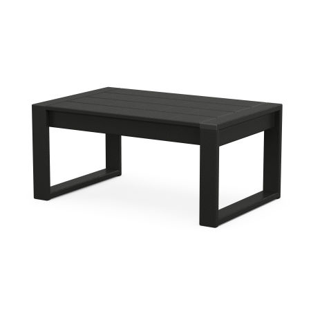 POLYWOOD Eastport Coffee Table in Charcoal Black