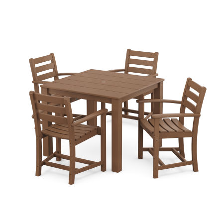 POLYWOOD Monterey Bay 5-Piece Parsons Dining Set in Tree House