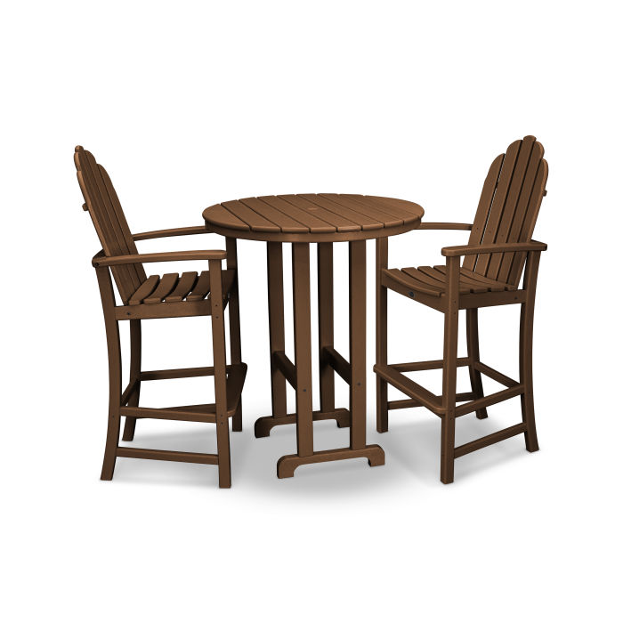 Trex Outdoor Furniture Cape Cod 3-Piece Round Bar Set