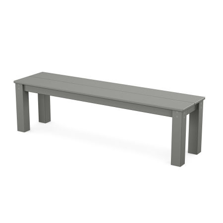 POLYWOOD Parsons 60” Bench in Stepping Stone