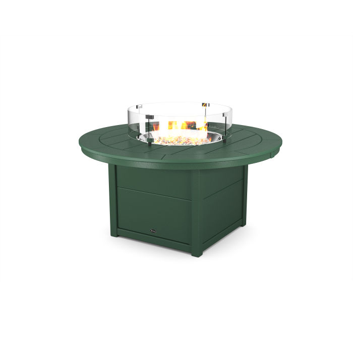 POLYWOOD Trex Round 48” Fire Pit Table
