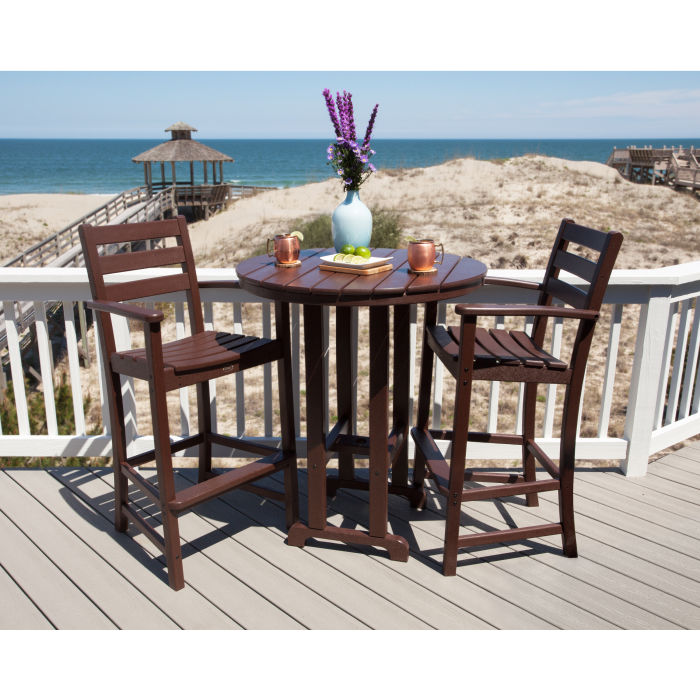 Trex Outdoor Furniture Monterey Bay 3-Piece Round Bar Set