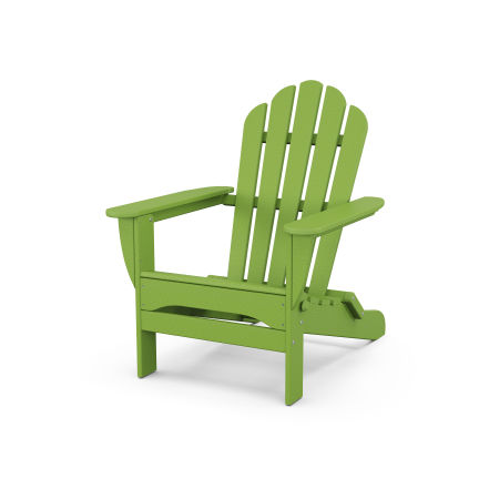 POLYWOOD Monterey Bay Folding Adirondack Chair in Lime