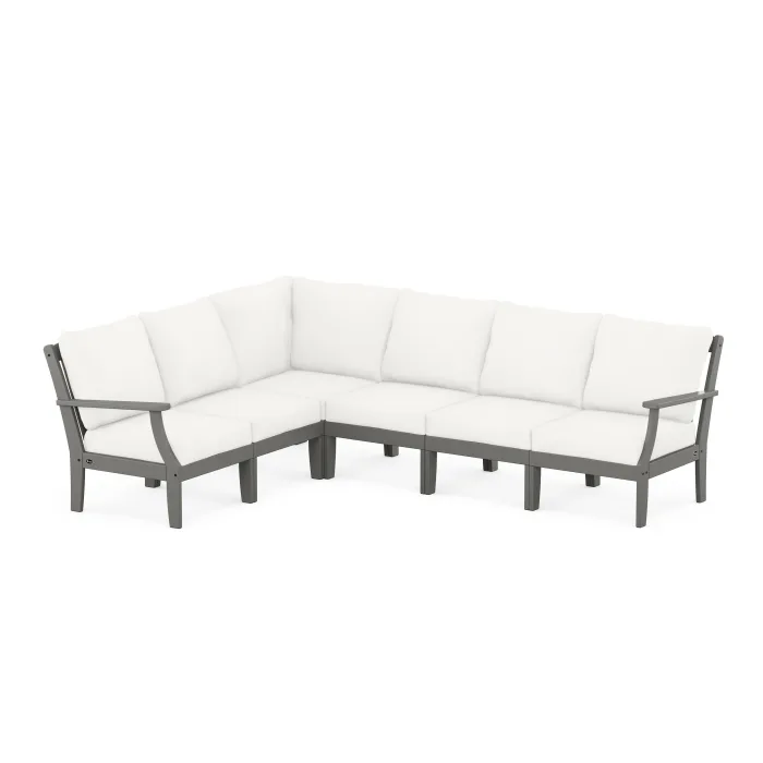 POLYWOOD Yacht Club Modular 6-Piece Deep Seating Set