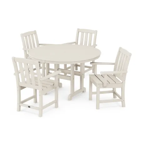 Trex Outdoor Furniture Cape Cod 5-Piece Round Farmhouse Dining Set