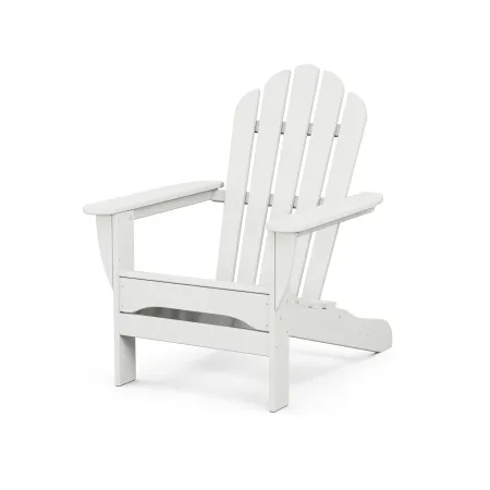 POLYWOOD Monterey Bay Adirondack Chair in Classic White