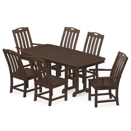 POLYWOOD Yacht Club 7-Piece Dining Set in Vintage Lantern