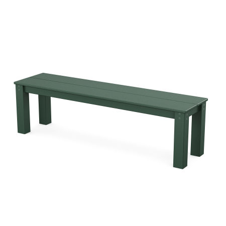 POLYWOOD Parsons 60” Bench in Rainforest Canopy