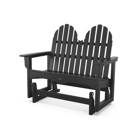 Trex Outdoor Furniture Cape Cod Adirondack 48" Glider in Charcoal Black