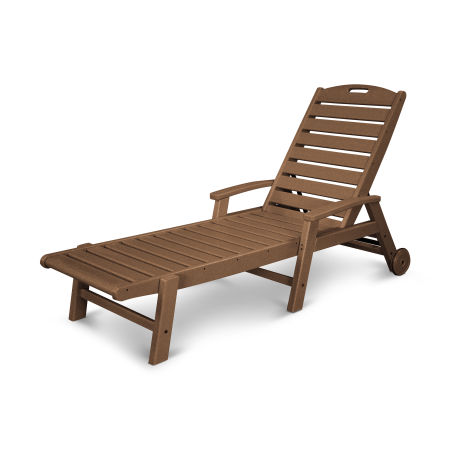 Trex Outdoor Furniture Yacht Club Wheeled Chaise in Tree House