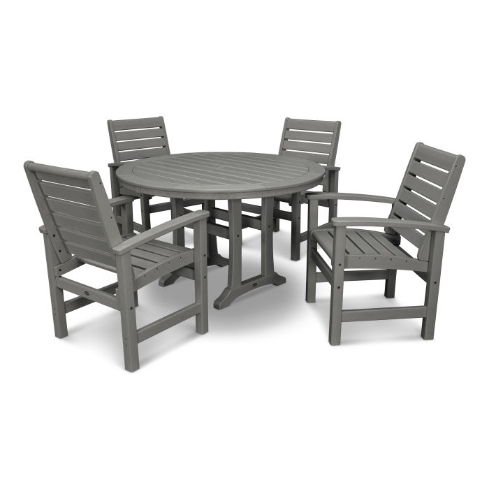 Signature 5-Piece Nautical Trestle Dining Set