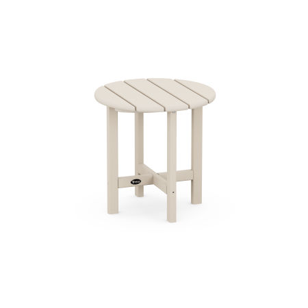 Trex Outdoor Furniture Cape Cod Round 18" Side Table in Sand Castle