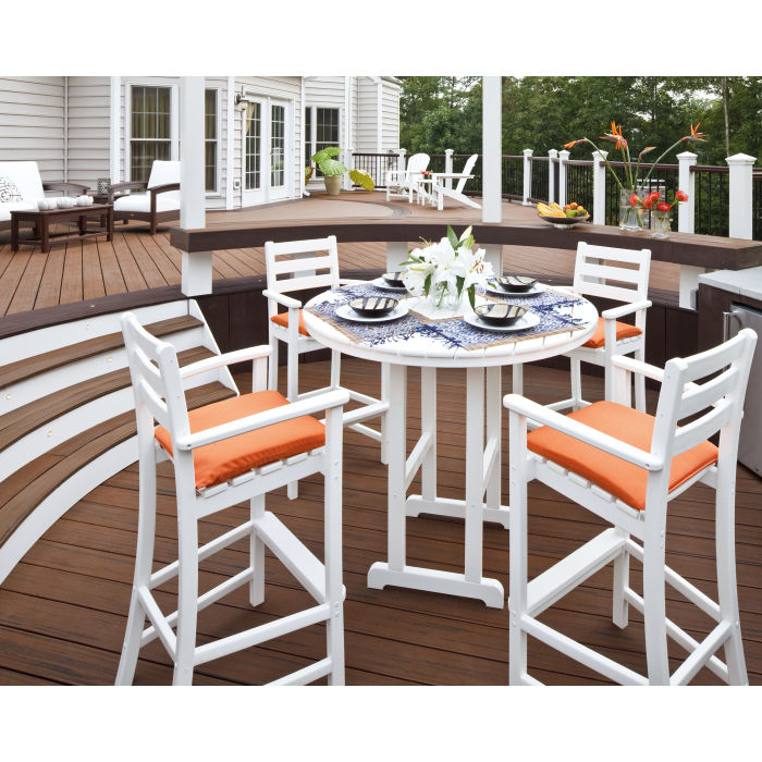 Trex Outdoor Furniture Monterey Bay 5-Piece Round Bar Set