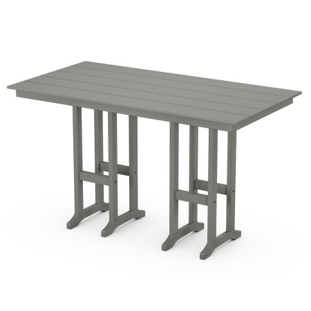 POLYWOOD Monterey Bay 37" x 72" Bar Table in Stepping Stone
