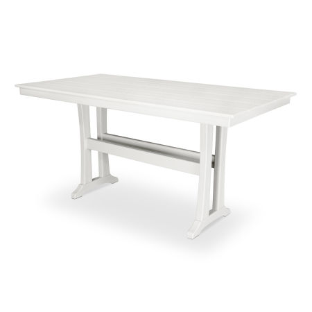 Farmhouse 37" x 72" Counter Table in Classic White