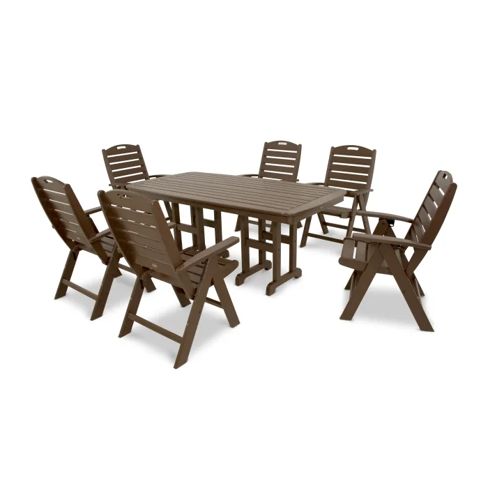 Trex Outdoor Furniture Yacht Club Highback 7-Piece Dining Set
