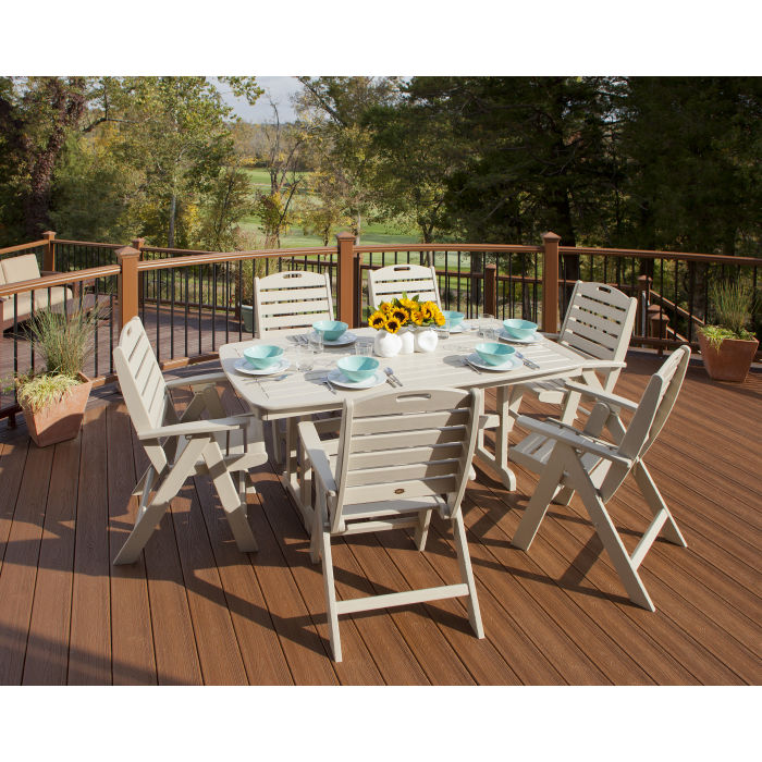 Trex Outdoor Furniture Yacht Club Highback 7-Piece Dining Set
