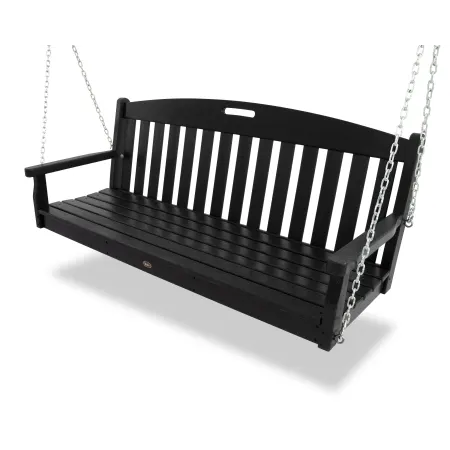 Trex Outdoor Furniture Yacht Club 60" Swing in Charcoal Black