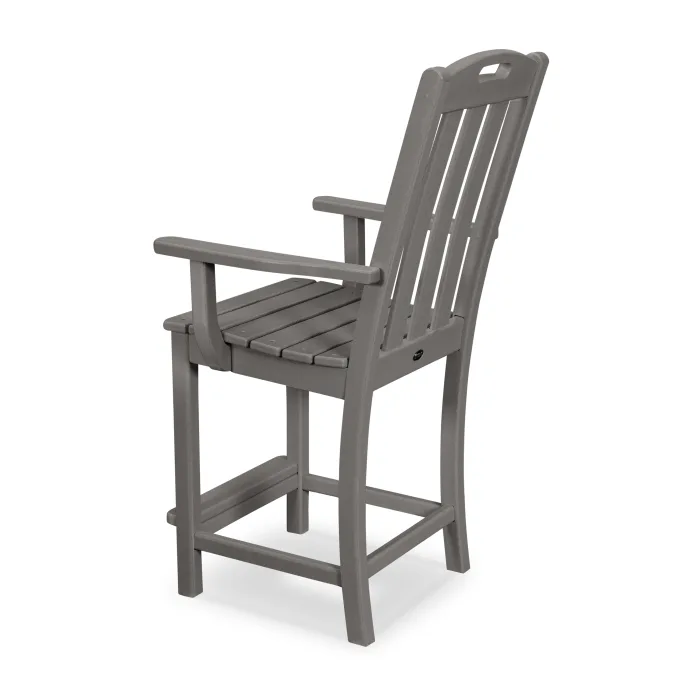 Trex Outdoor Furniture Yacht Club Counter Arm Chair