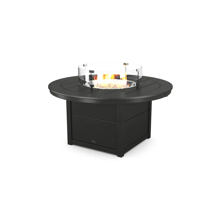 POLYWOOD Trex Round 48” Fire Pit Table