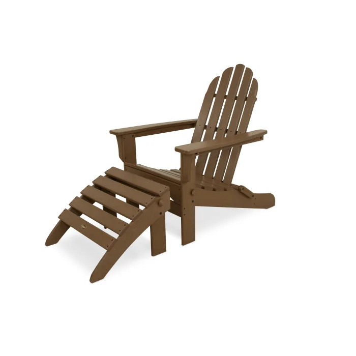 Trex Outdoor Furniture Cape Cod 2-Piece Folding Adirondack Seating Set