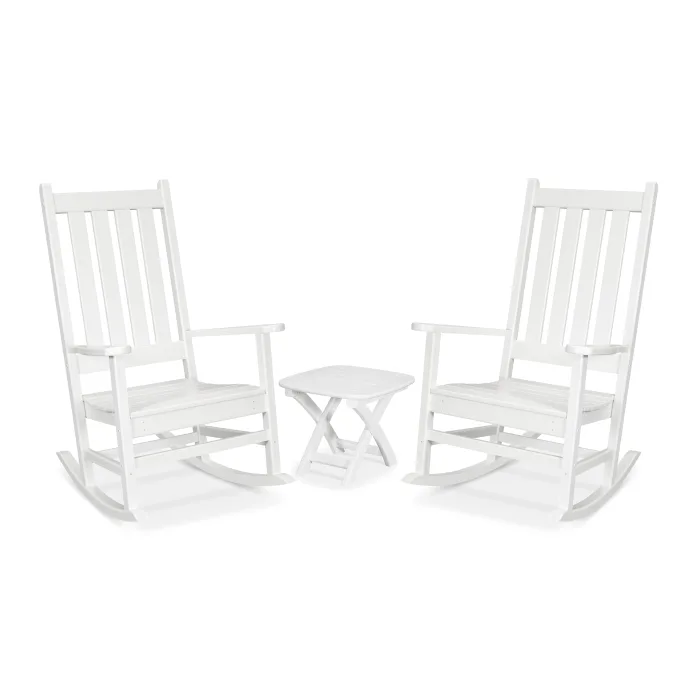 Trex Outdoor Furniture Cape Cod 3-Piece Porch Rocking Chair Set