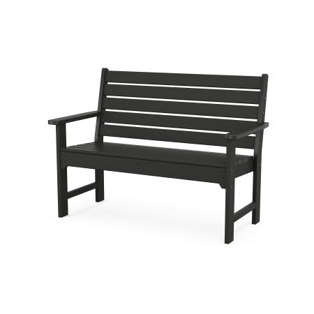 POLYWOOD Monterey Bay 48" Bench in Charcoal Black