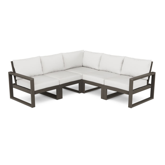 EDGE 5-Piece Modular Deep Seating Set in Vintage Finish