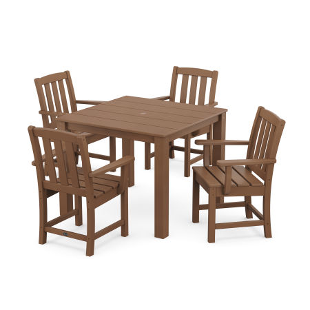 POLYWOOD Cape Cod 5-Piece Parsons Dining Set in Tree House