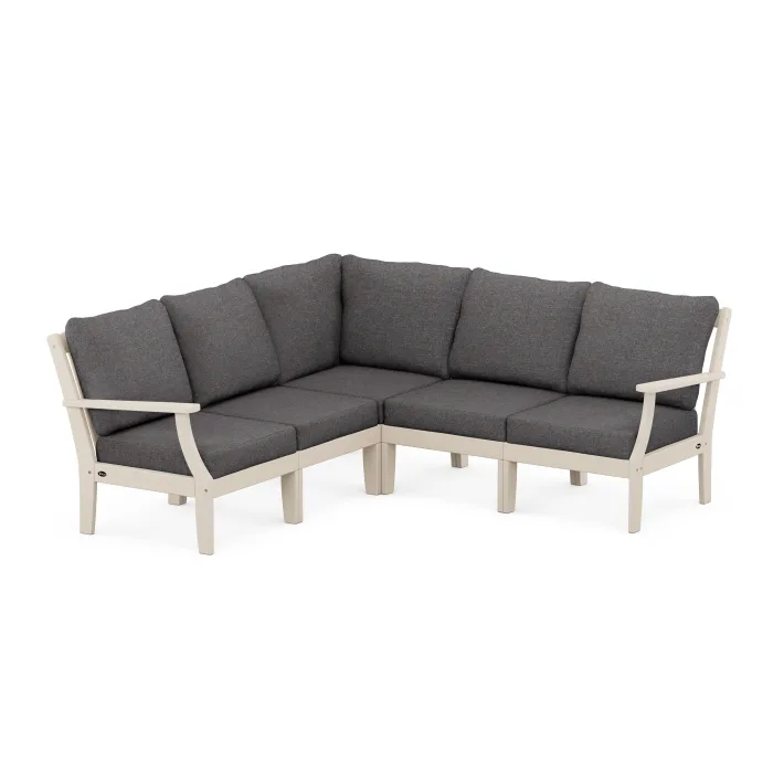 POLYWOOD Yacht Club Modular 5-Piece Deep Seating Set