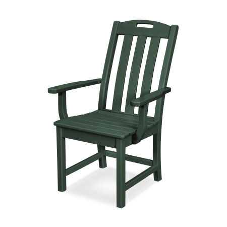 Trex Outdoor Furniture Yacht Club Dining Arm Chair in Rainforest Canopy