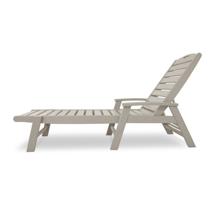 Trex Outdoor Furniture Yacht Club Chaise with Arms - Stackable