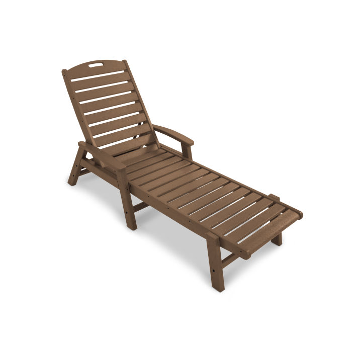 Trex Outdoor Furniture Yacht Club Chaise with Arms - Stackable
