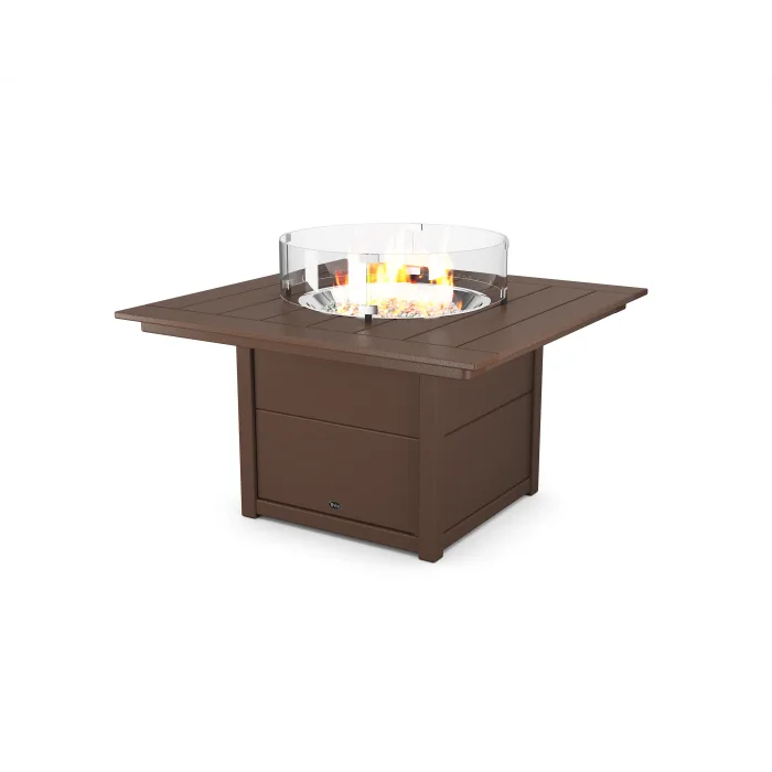 POLYWOOD Trex Square 42” Fire Pit Table