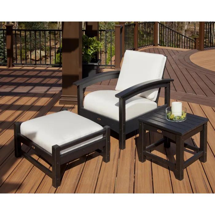 Trex Outdoor Furniture Rockport 3-Piece Deep Seating Set