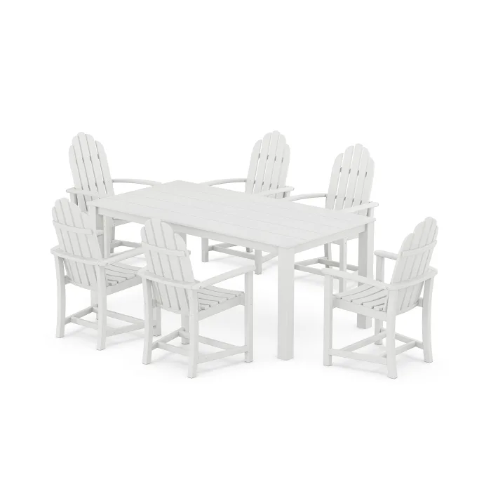 POLYWOOD Cape Cod Adirondack 7-Piece Parsons Dining Set