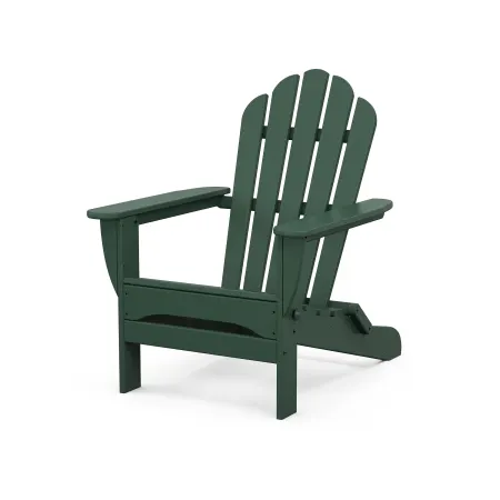 POLYWOOD Monterey Bay Folding Adirondack Chair in Rainforest Canopy